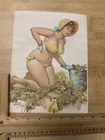 VTG Duane Bryers' Hilda in the Garden wall Art Print Home Decor 10x7.5