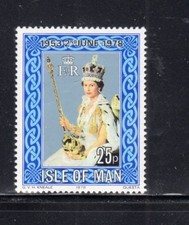 ISLE OF MAN #130 1978 25TH ANNIV. CORONATION QE11 MINT VF NH O.G aa