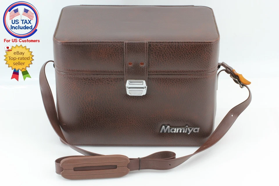 ¡Bolso de cuero raro! [COMO NUEVO] Bolsa rígida original Mamiya para RB67 RZ67 de JAPÓN Foto 2 de 4