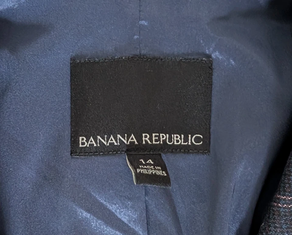 Nuevo Blazer Banana Republic Azul Marino Talla 14 Foto 2 de 4