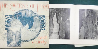 1897 antique CAVERNS of LURAY virginia VICINITY souvenir PHOTO BOOK history