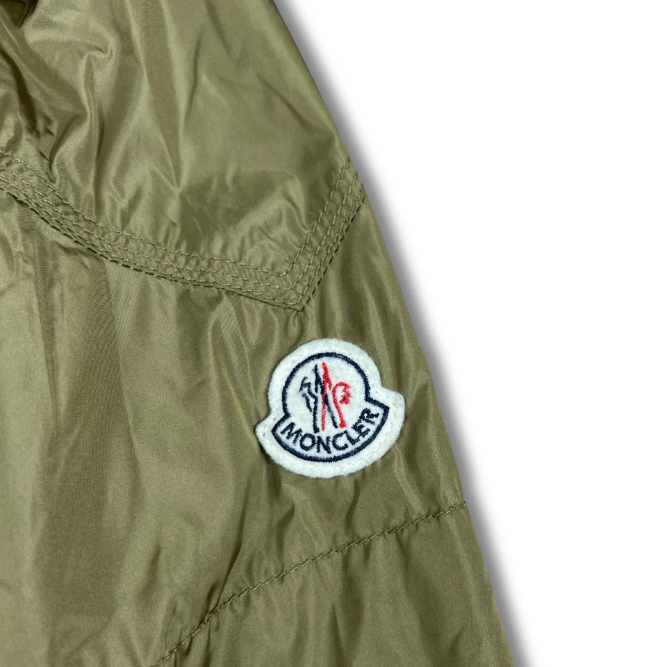 Moncler куртка размер 3 Alembert зеленый красный подкладка с капюшоном нейлона легкий - Изображение 3 из 4