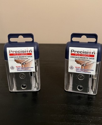 2-Lot Precision Lock PLS19BCR Concealed Magnetic Catch Stainless Steel New