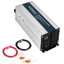 800W Pure Sine Wave Inverter 12V DC to 110V 120V AC,Car Power Inverter 800W12V