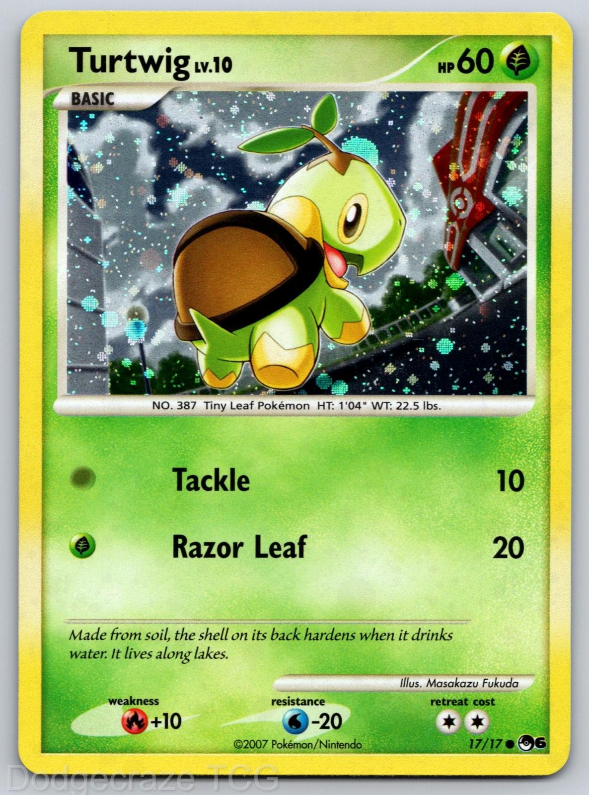Turtwig 17/17 Common POP Series 6 Pokemon Holo NM