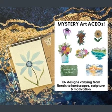 Mystery ACEO Art Print - Receive ONE PRINT at random - FUN Surprise, Happy Mail