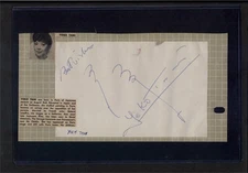 Yoko Tani - Signed Scrapbook Page - Japanese Actress - My Geisha