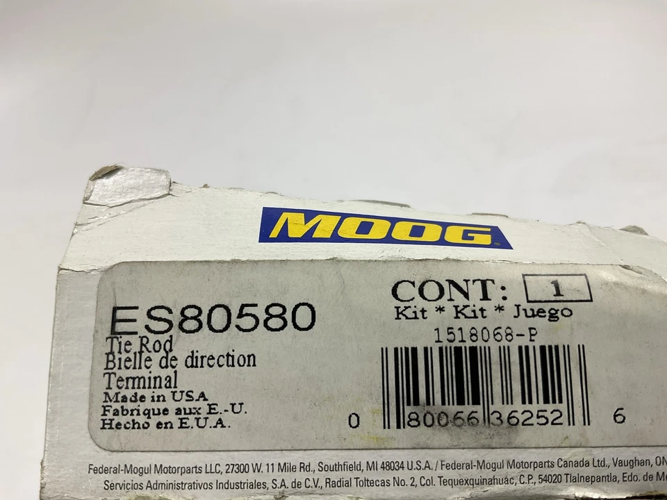 Moog ES80580 前外转向领带杆端适用于 2006 - 2007 年福特福克斯 — 第 4/4 张图片