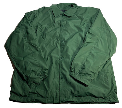 Sport-Tek By Port Authority Green Coach Jacket Men s XL Snap Front Windbreaker