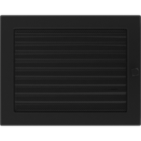 Kratki LüFtungsgitter 22X30 Schwarz Jalousie