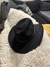 Akubra Kiandra Australian Cowboy Outback Black Pure Fur Felt Hat Size 54