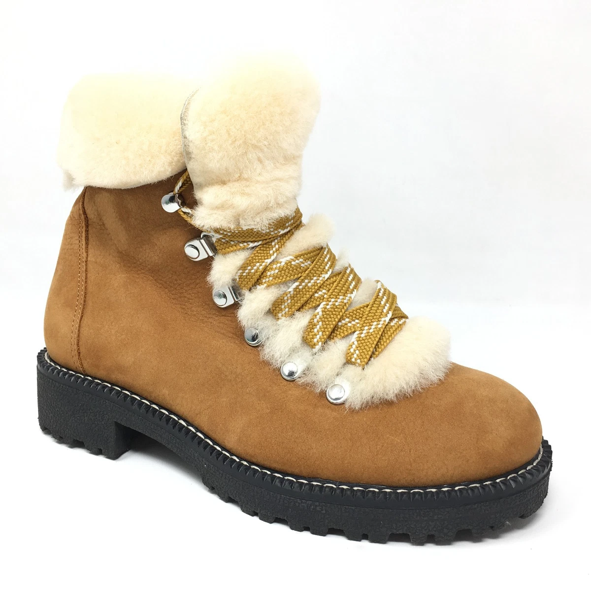 Bottines J.Crew Robbie à Talon Moyen - Taille US 7 Femme - Cuir Marron - élastiques - Neuf Avec Défauts