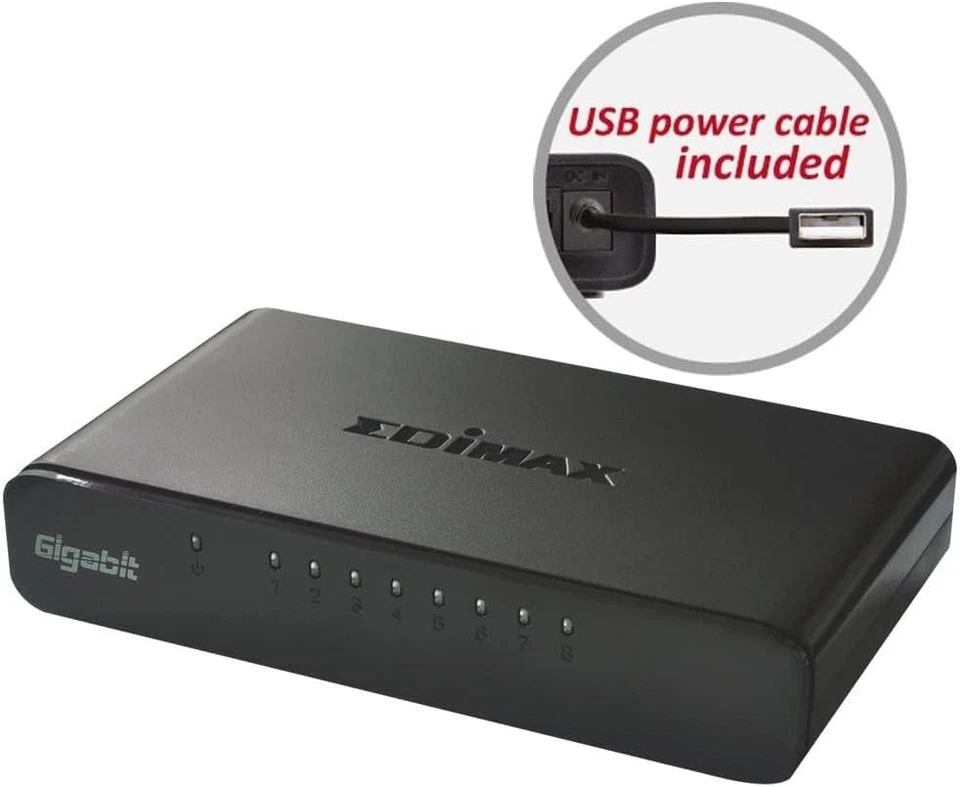 Edimax ES-5800G V3 Gigabit Ethernet Switch - Image 2 of 2