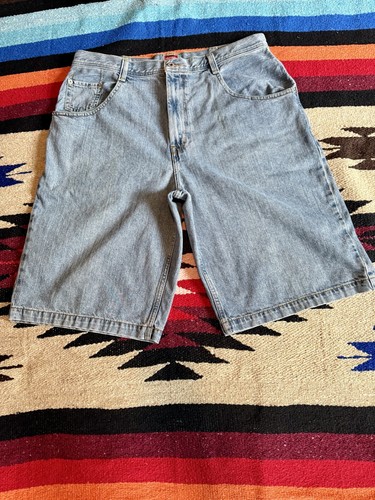 Tommy Hilfiger mens 38 Vintage baggie blue jean skate shorts - Picture 2 of 10