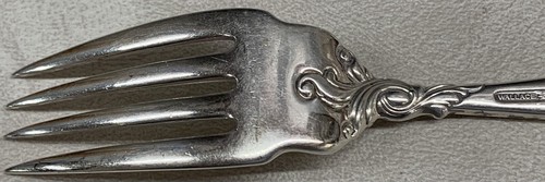 Wallace Sterling Flatware, Romance of the Sea, Salad Fork 6 1/2 in, No mono - Picture 7 of 7