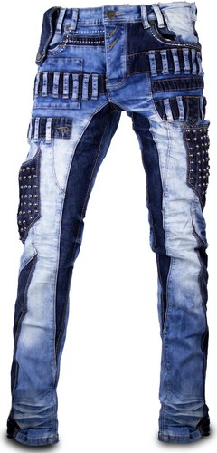 Pantalones vaqueros para hombre modelos elegantes pantalones vaqueros lavados en azul o negro - Imagen 34 de 38