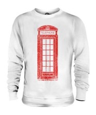 Inglese Cabina Telefonica Unisex Maglione Regalo Culture United Kingdom
