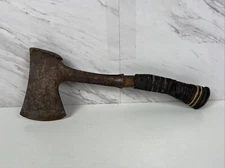Vintage (Estwing?) Hatchet w/ Leather Wrapped Handle. Ready For Restoration