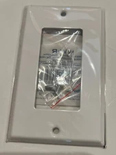 LOT OF 25 TAYMAC WW-R Single Decorator Device Wall Plate  METAL/ WHITE/ SMOOTH