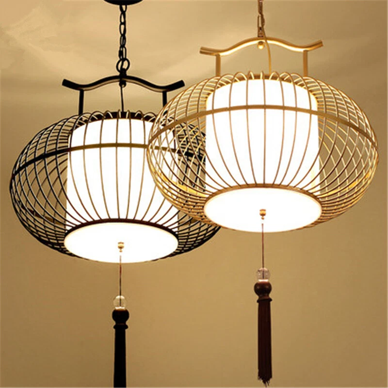 Iron Birdcage Chandelier Ceiling Lamp