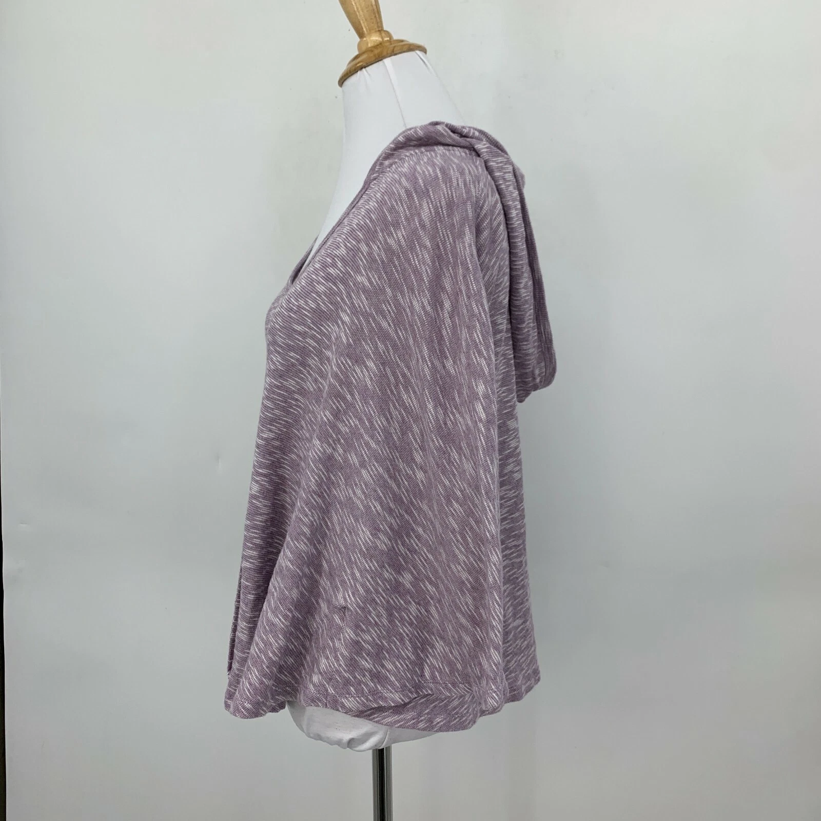 alo-yoga crop poncho dolman sleeves sweater hoodie