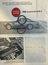 1957 Road Test Maserati 2000-GT illustrated