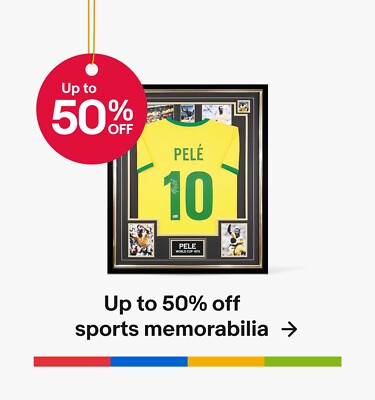 Up to 50% off sports memorabilia