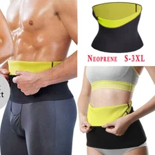 Men Women Sweat Sauna Waist Trainer Body Shaper Slimming Shapewear Fat Burner