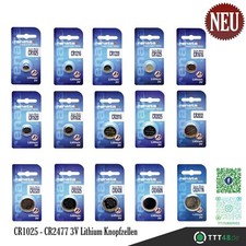 Renata CR Lithium Batterien Knopfzellen Sorti...