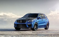Cars amg inferno mercedes benz ml Desk Mat Stitched