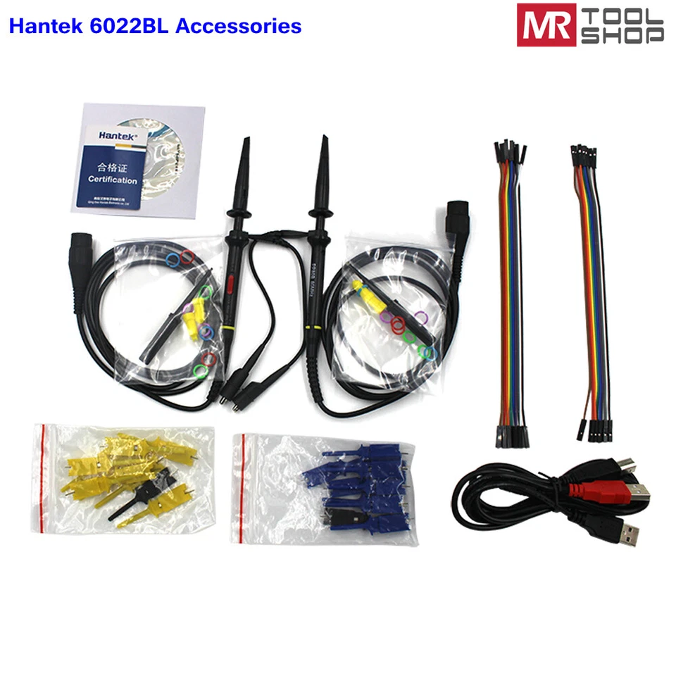 Hantek 6022BL USB PC Portable Oscilloscope Digital + Logic Analyzer 16CH 48MSa/s - Image 2 of 4