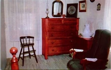 Bedroom Herbert Hoover Birthplace West Branch Iowa IA Postcard UNP VTG Unused