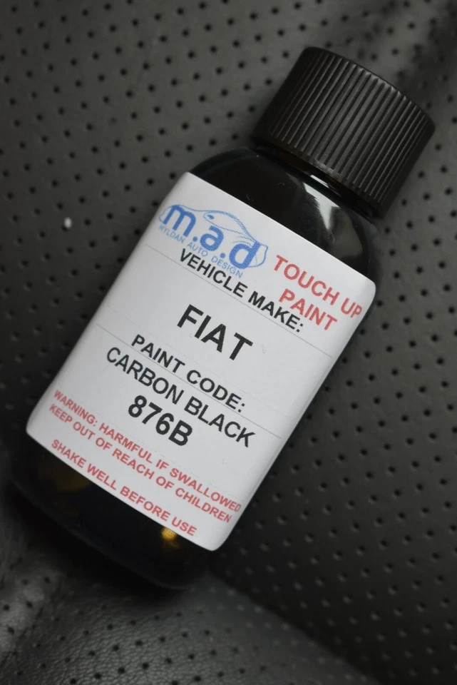 MYLDAN Ritocco Vernice Auto 30Ml Bottiglia Per Fiat Carbon Black 876B