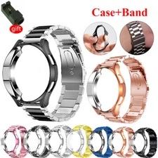 Stainless Steel Strap Watch Band+Case For Samsung Galaxy Watch 4 5 6 7 40-47mm