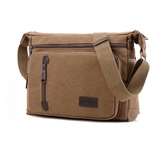Men Canvas Bag Travel Hiking Cross Body Shoulder Bag Messenger Retro AU - Foto 18 di 18