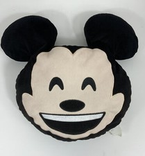 Disney Fun Emoji Plush Pillow Mickey Mouse Smiling Grin 12" Plush