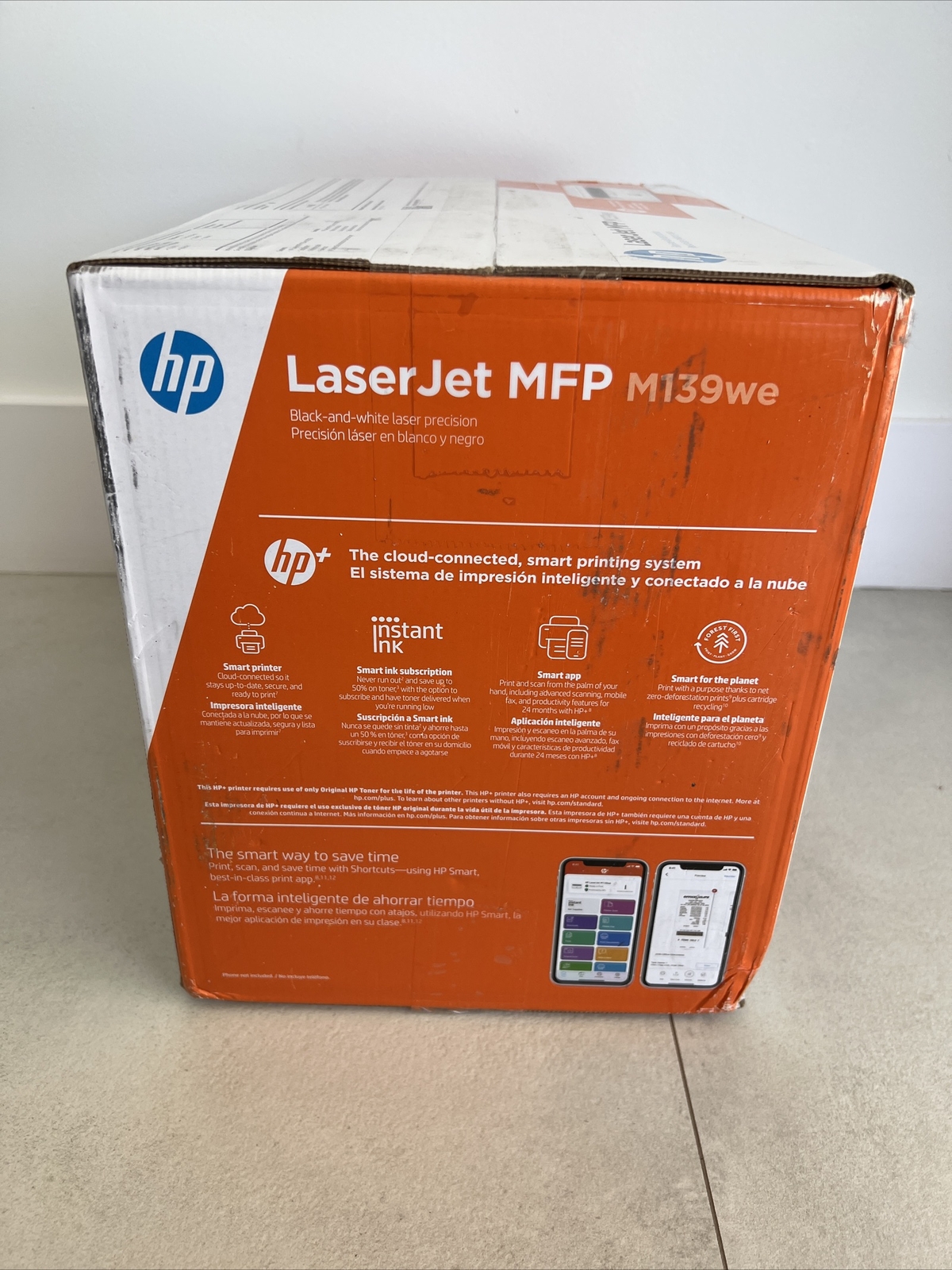 HP Laserjet MFP M139we Wireless Black & White Printer with HP+ and