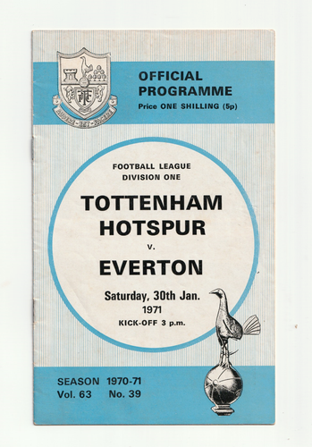 Tottenham Hotspur 1970/71 Select Home League Programmes from menu - Picture 3 of 11