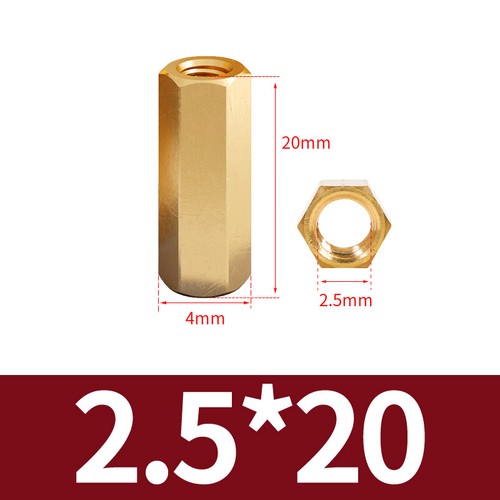 Threaded Rod Connecting Nuts Allthread bar Brass Hexagon Connectors M2 to M6 - Picture 46 of 130