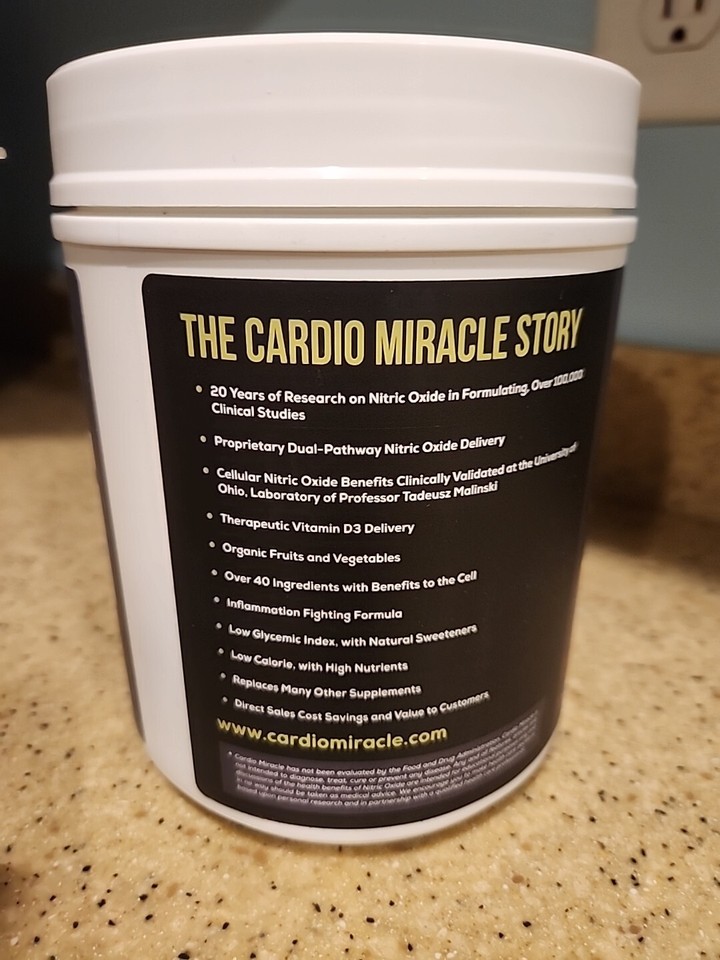 Cardio Miracle The Complete Nitric Oxide Solution 60 SERVINGS 03/2025