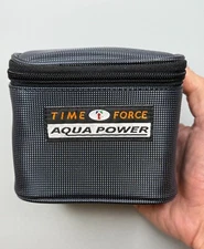 ⭕️ VINTAGE TIME FORCE WATCH CASE/BAG WITH WARRANTY BOOK