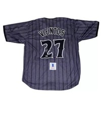 Mark Vientos Signed Jersey New York Mets Autographed Auto Beckett 