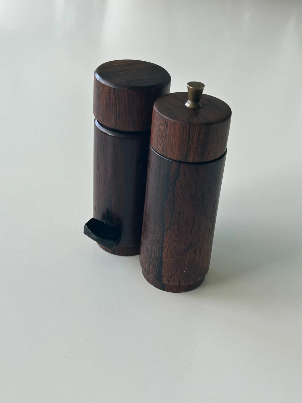 Vintage Rosewood Salt & Pepper Mill Set – 1960s/70s Scandinavian Style