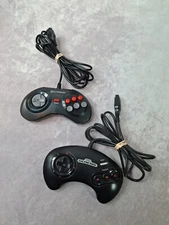 OEM Sega Genesis Original 3 Button Controller Model 1650 + Hyperkin Controller