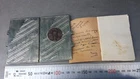 Old small silver metal ball notebook, souvenirs of MARSEILLE.
