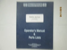 SWEEPSTER RHFA SERIES Sweeper Operators Maintenance Parts Manual Original 2001