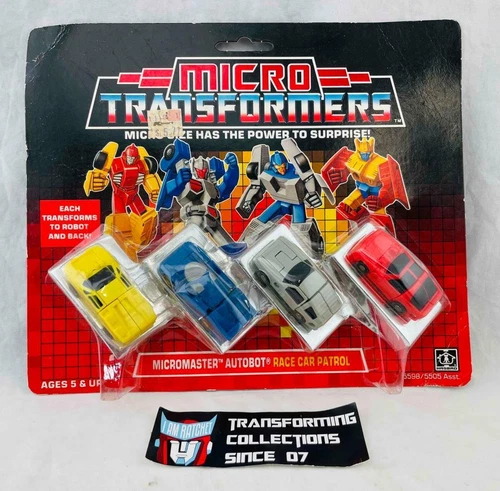 Transformers Original G1 1990 Micromaster Race Car Patrol MOSC Sealed