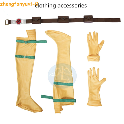 X-MEN Rogue Anna Marie Halloween Jumpsuit Cosplay Costume Bodysuit Coat Outfits - Picture 15 of 17