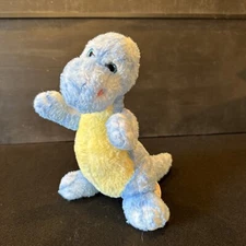 Dolli Bu Blue Dino Dinosaur 11" Plush Stuffed Animal Baby Toy DolliBu