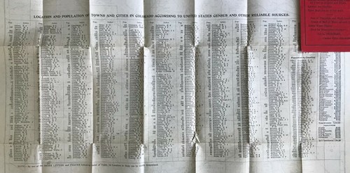 Mapa de bolsillo de Colorado (revisado) impresión de Kenyon y Mfg. Co. 1905 - Imagen 8 de 9